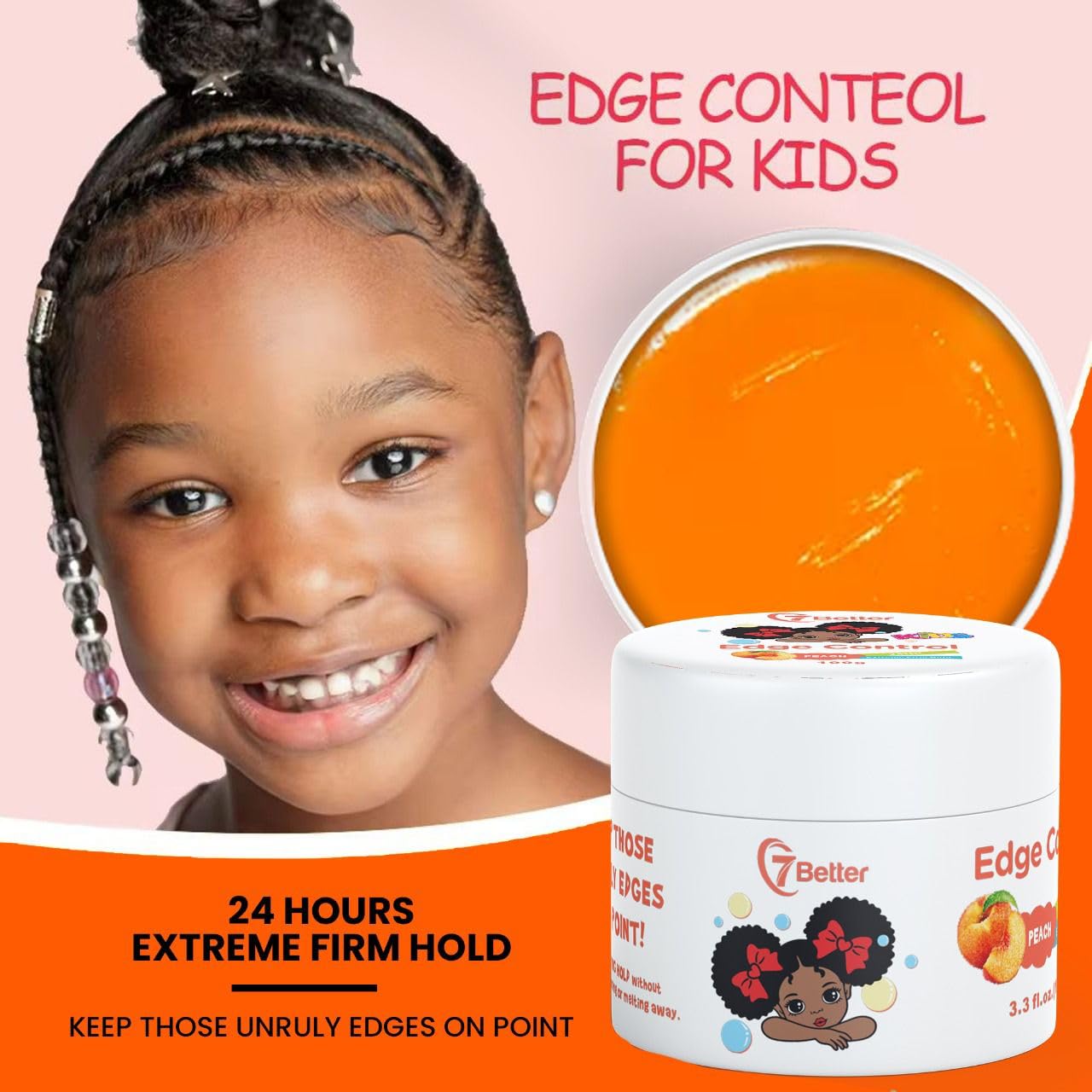 Edge Control Edge Control Wax Strong Hold Non-greasy Edge Smoother Shining and Conditioning Hair Gel Extra Hold All Hair Types Styling Gel Great for Smooth Edges Extra Hold