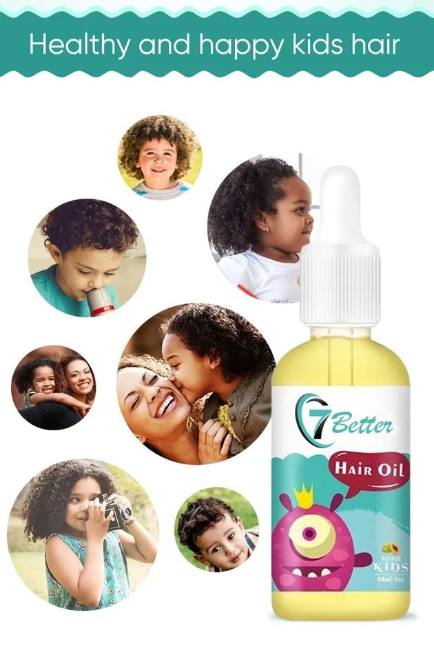 Natural Baby Kids Hair Care Products - Extra Strength Growing & Nourishing Serum with Black Seed Oil for Powerful, Thick, and Full Hair Growth
