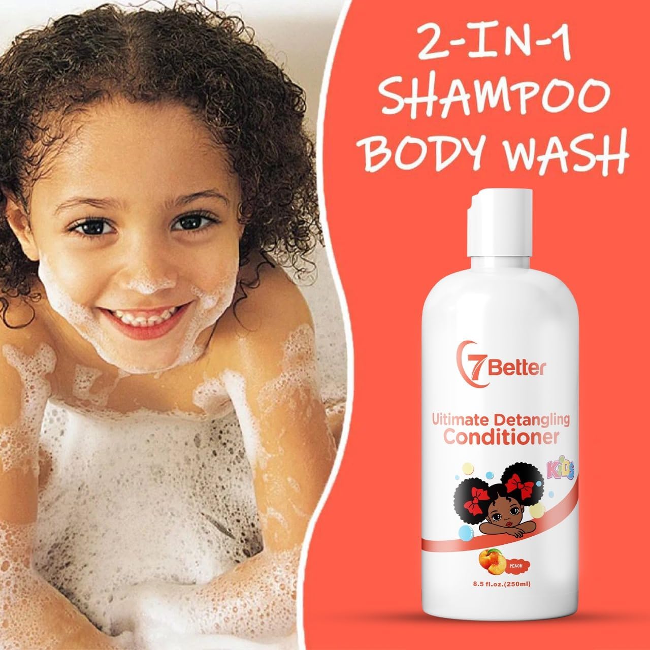Kids hair growth Biotin shampoo and conditioner shampoo for hair growth All types hair